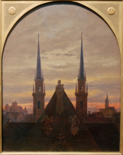 City at Dusk by Carl Gustav Carus